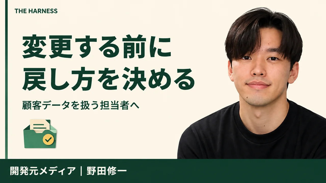 Harnessを壊さずBANを避ける安全運用|本番変更・個人情報・復旧