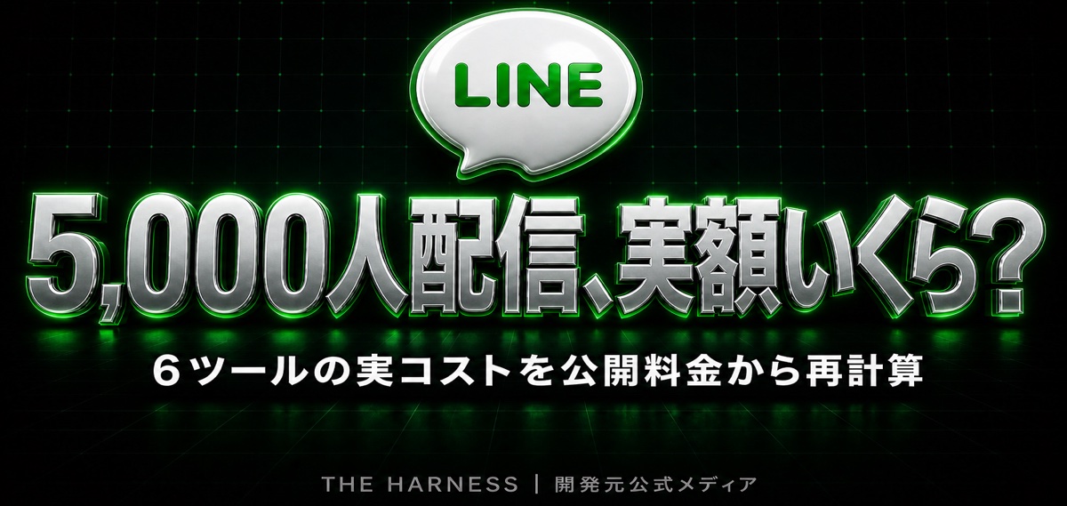 LINE 配信5,000人で月いくら？6ツールの実コストを公開料金から再計算【完全比較】
